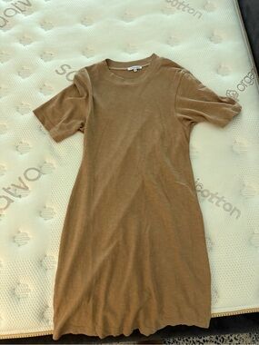 Cotton Citizen Brown Midi T-Shirt Dress